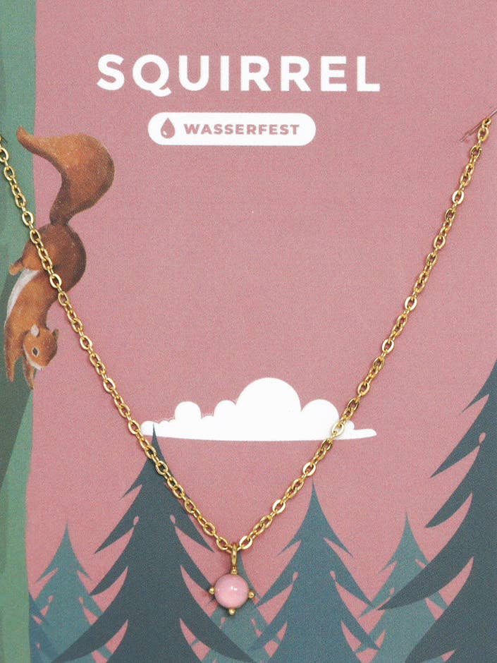 Collar SQUIRREL | Joyas de acero inoxidable, oro y plata para venta al por mayor de LITTLE JEWELLERY STORIES