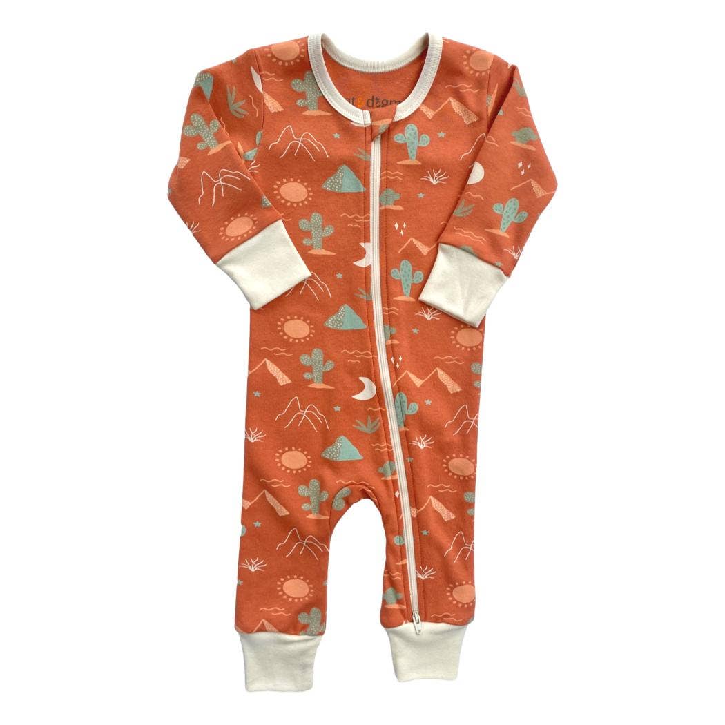 Cat & Dogma - Wholesale Jumpsuit - Baby - Organic Cotton Zippy - Desert