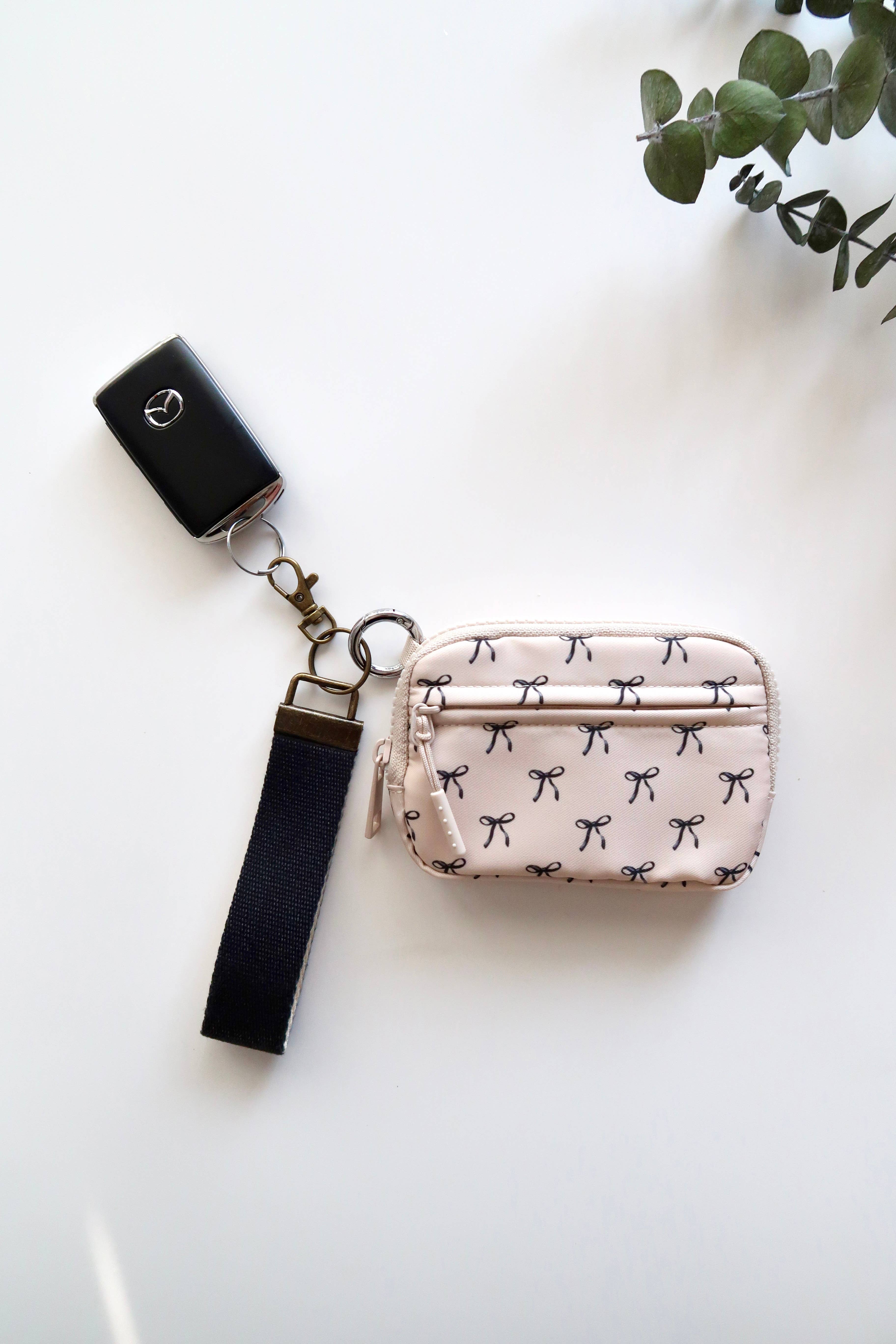 Frederick Family Co. - Wholesale Wallet - Women's - Bow Keychain Wallet with Wrist Lanyard, Compact Card Holder 6