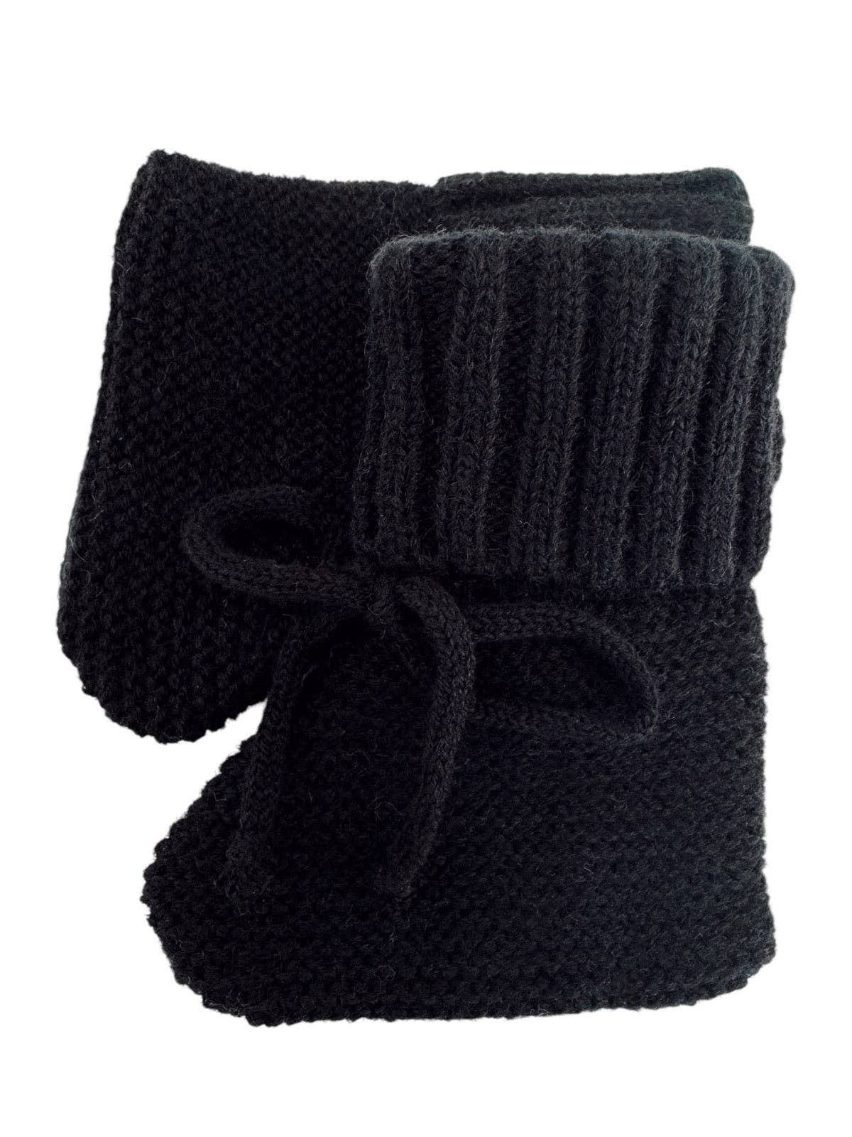 SpearmintLOVE - Wholesale Booties - Baby - Knit Booties, Black1