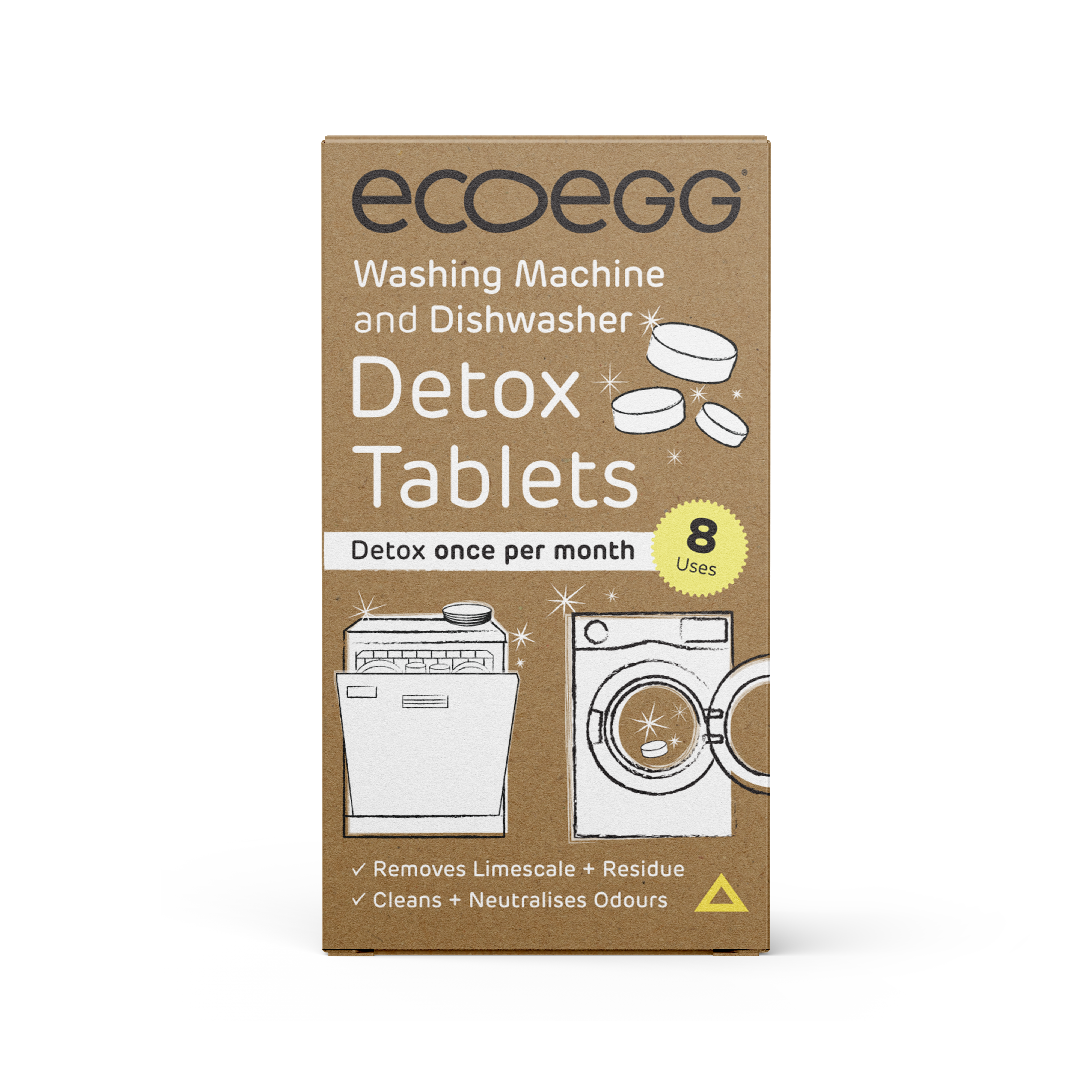 Ecoegg – wholesale Laundry detergent powder/pods – Detox Cleaning Tablets  x 8 - Washing Machine & Dishwasher 0