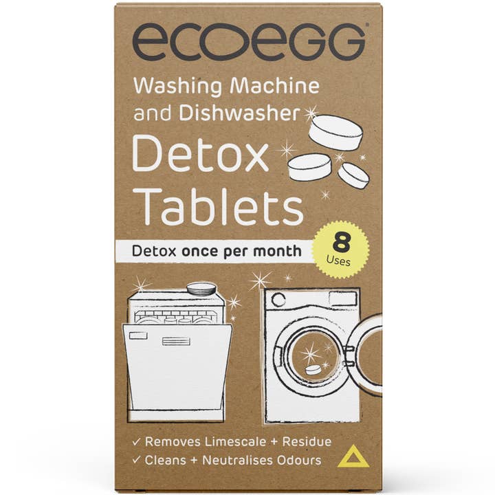 Detox Cleaning Tablets x 8 - Washing Machine & Dishwasher for wholesale by Ecoegg
