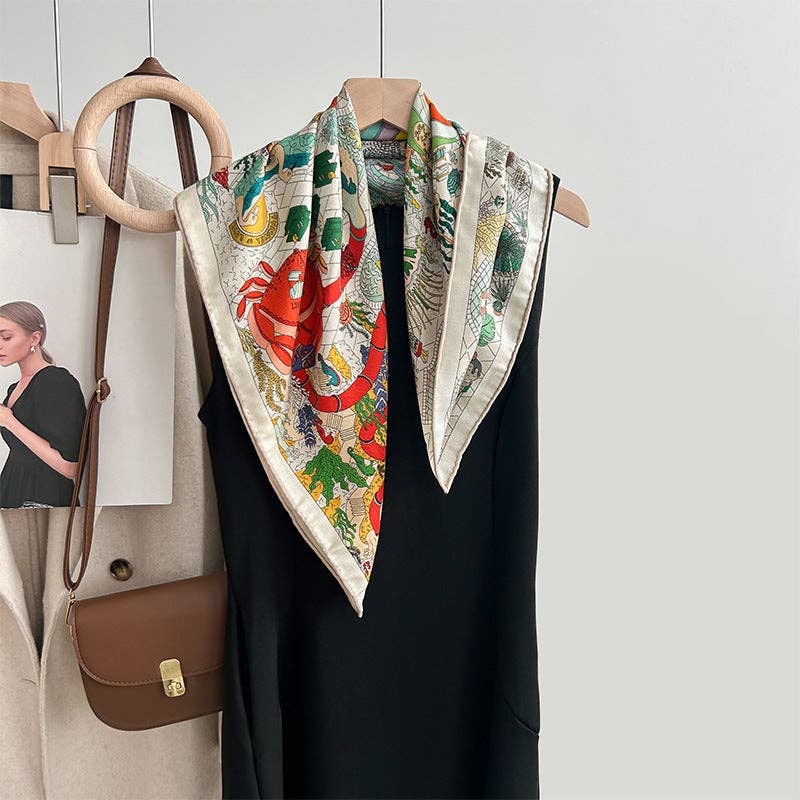 Marayn - Wholesale Scarf - Women's - Luxury Silk  Wool Scarf Chic Style 202536