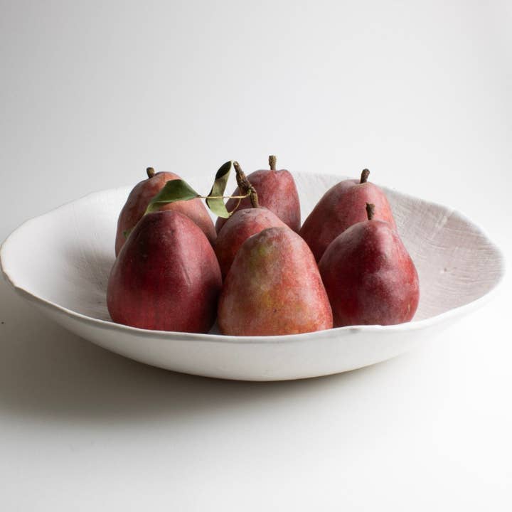 Tagliaferro Ceramics - Wholesale Serving bowl - White Linen Serving Bowls1