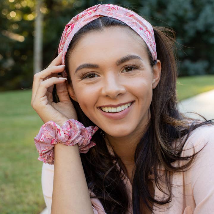Anju Jewelry - Wholesale Scrunchie - Women's - Block Printed Hair Accessories - Medium Scrunchies Prepack