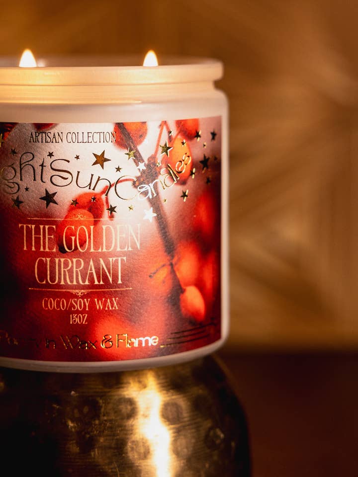 The Golden Currant Handgefertigte, ungiftige Kerzen für den Großhandel von Night Sun Candles