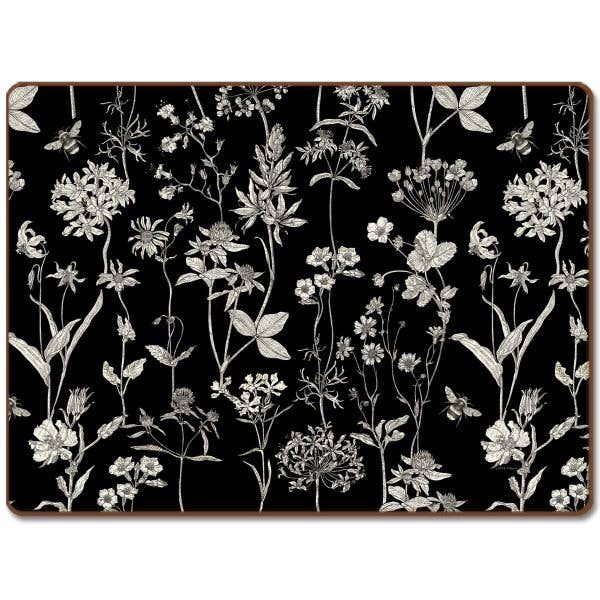 Cala Home Midnight Garden Decorative Hardboard Placemats for wholesale by CounterArt/Highland Home/Thirstystone