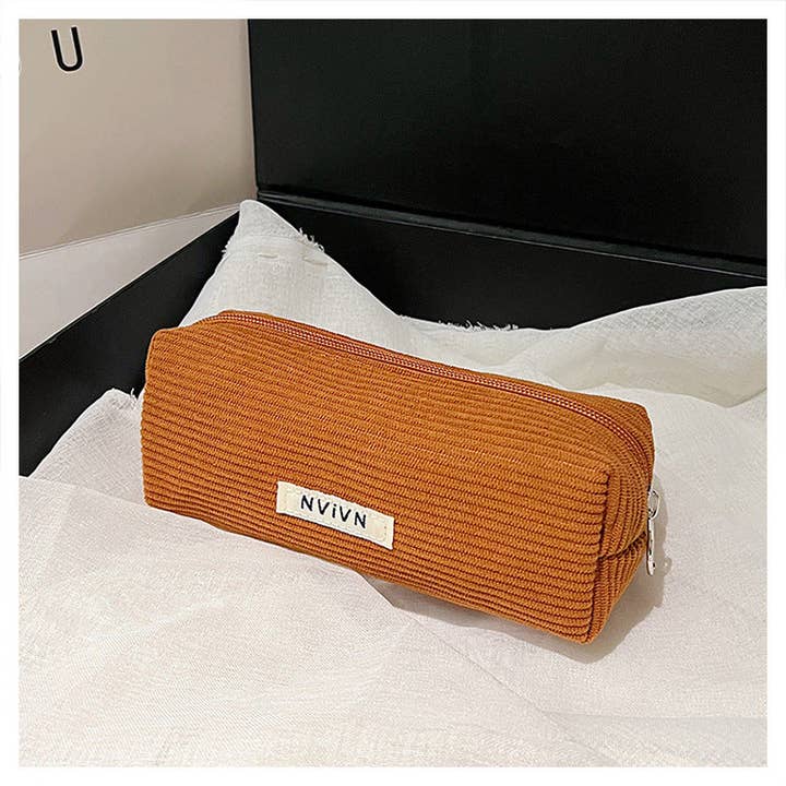 Dipped Shop – wholesale Pencil case/pouch – Vintage Corduroy Large Capacity Pencil Case DP25E94214