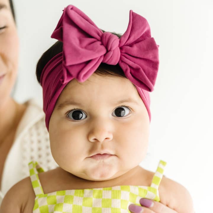 Baby Bling Bows – wholesale Hair bow – Baby – Baby Bling® FAB-BOW-LOUS® soft nylon bow headband5