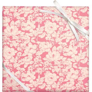 Wholesale Pink and Blue Floral Botanical Wrapping Paper for your store -  Faire