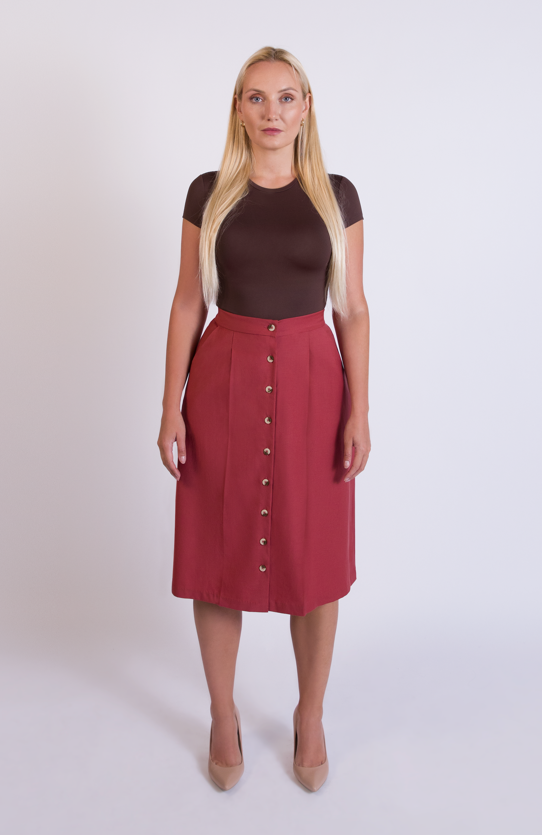 Aam The Label - Wholesale Skirt - Women's - The Wool Midi Skirt19