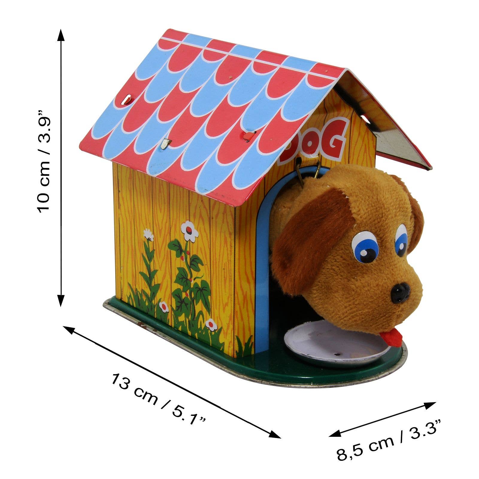 Tribal Trade GmbH - Wholesale Classic Toy - Kids - Tin Toy Dog House Dog House Dog in Doghouse4