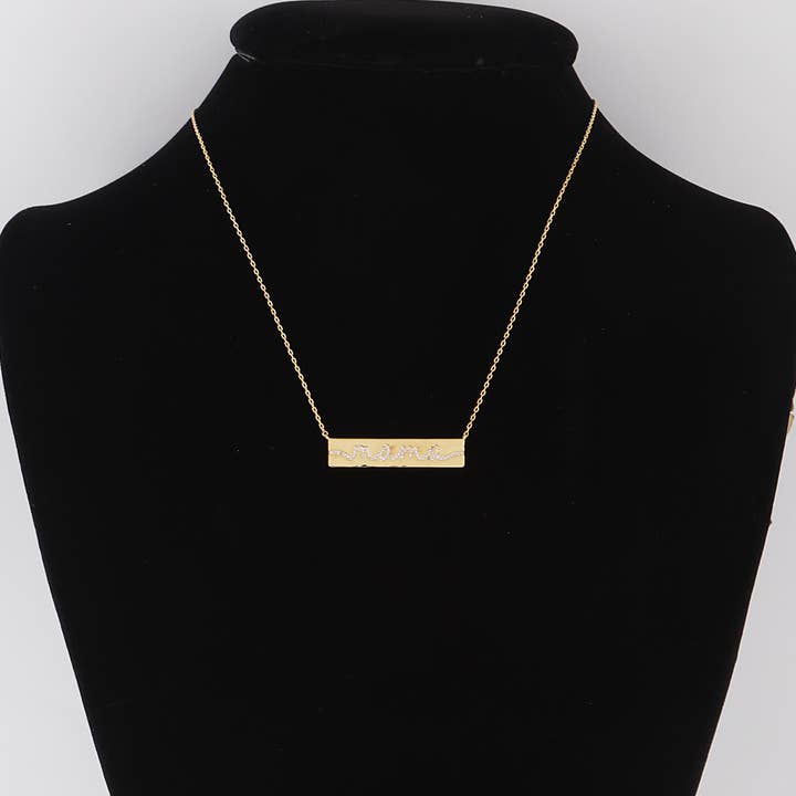 Collana con ciondolo Mama ingioiellato per la vendita all'ingrosso da parte di 3AM BY H&D ACCESSORIES