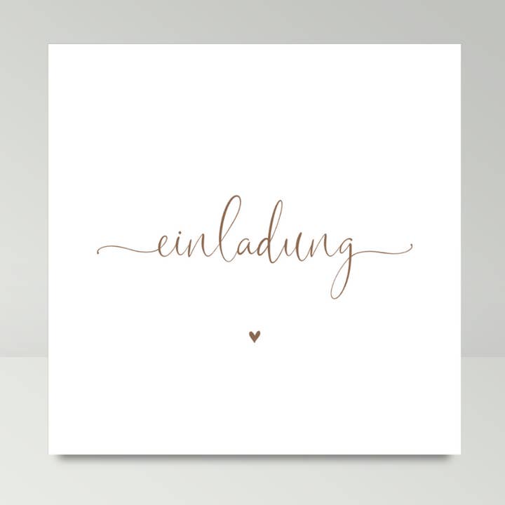 Einladungskarten Hochzeit gold (mit Umschlägen) für den Großhandel von fabelie Design