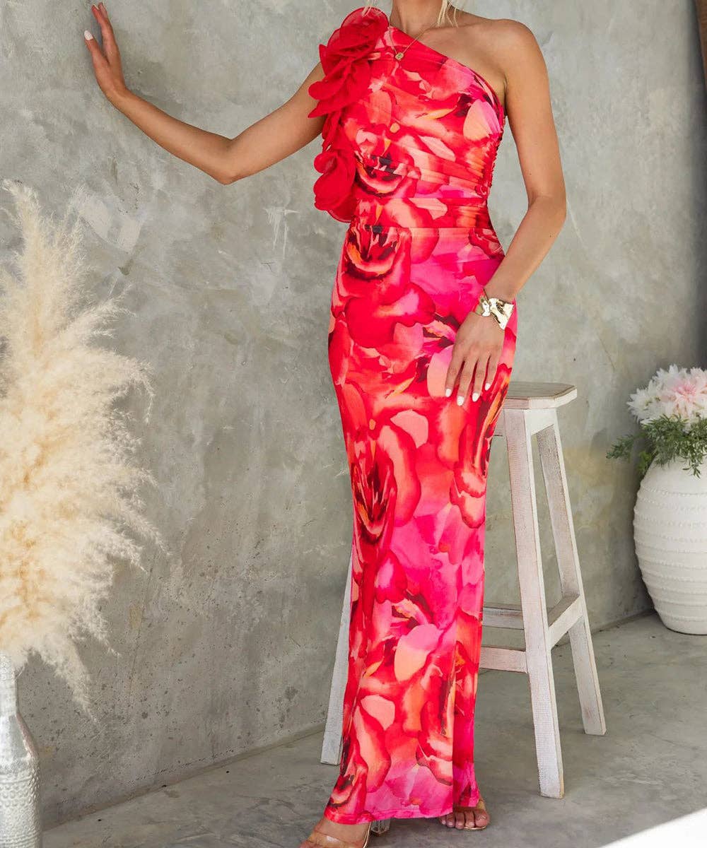 Aria Romance - Vente Robe de soirée – femme - Robe moulante à appliques florales6