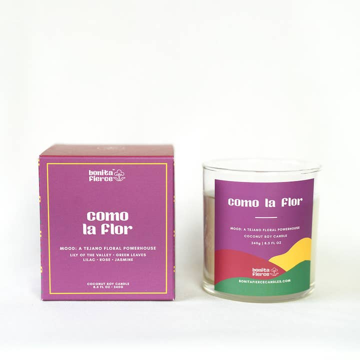 Bonita Fierce Candles - Wholesale Jar/Filled Candle - Como La Flor Candle | Jasmine & Floral Candle3