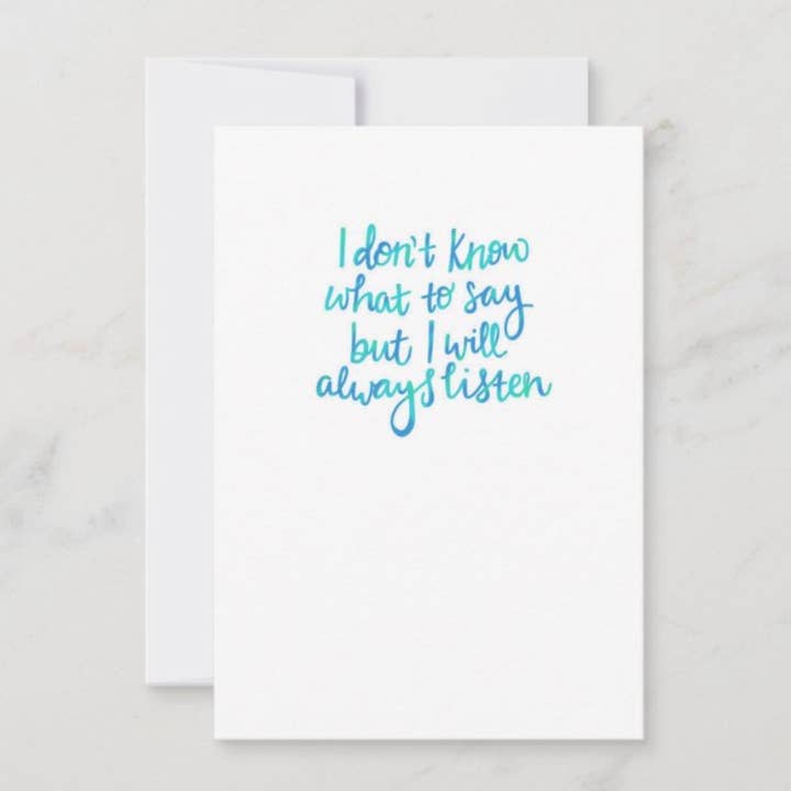 I Don't Know What To Say for wholesale by Ethel B Designs