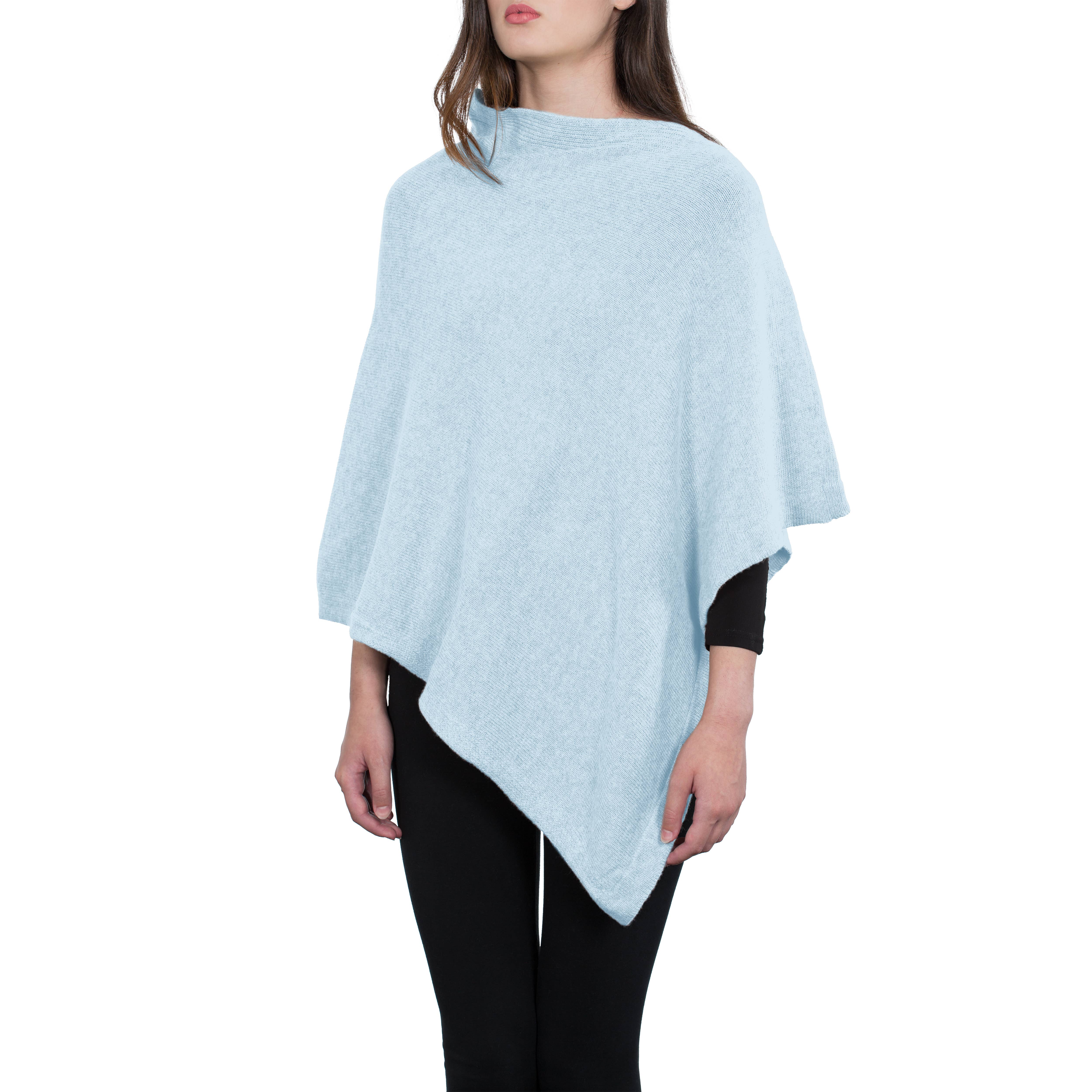 Assia di Brunetti Federica e C. s.a.s. – Engroshandel Poncho - Dame – Moon klassisk firkantet poncho i kashmirblanding20