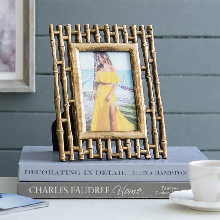 7.5x9.5" Gold Photo Frame, 4x6" Opening - Gold for wholesale by A&B Home Group Inc.
