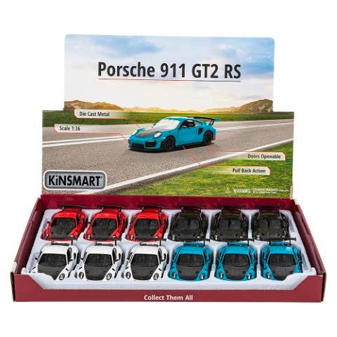 The Toy Network - Wholesale Toy Car/Truck - Kids - 5" Diecast Porsche 911 GT2 RS  12/Display8
