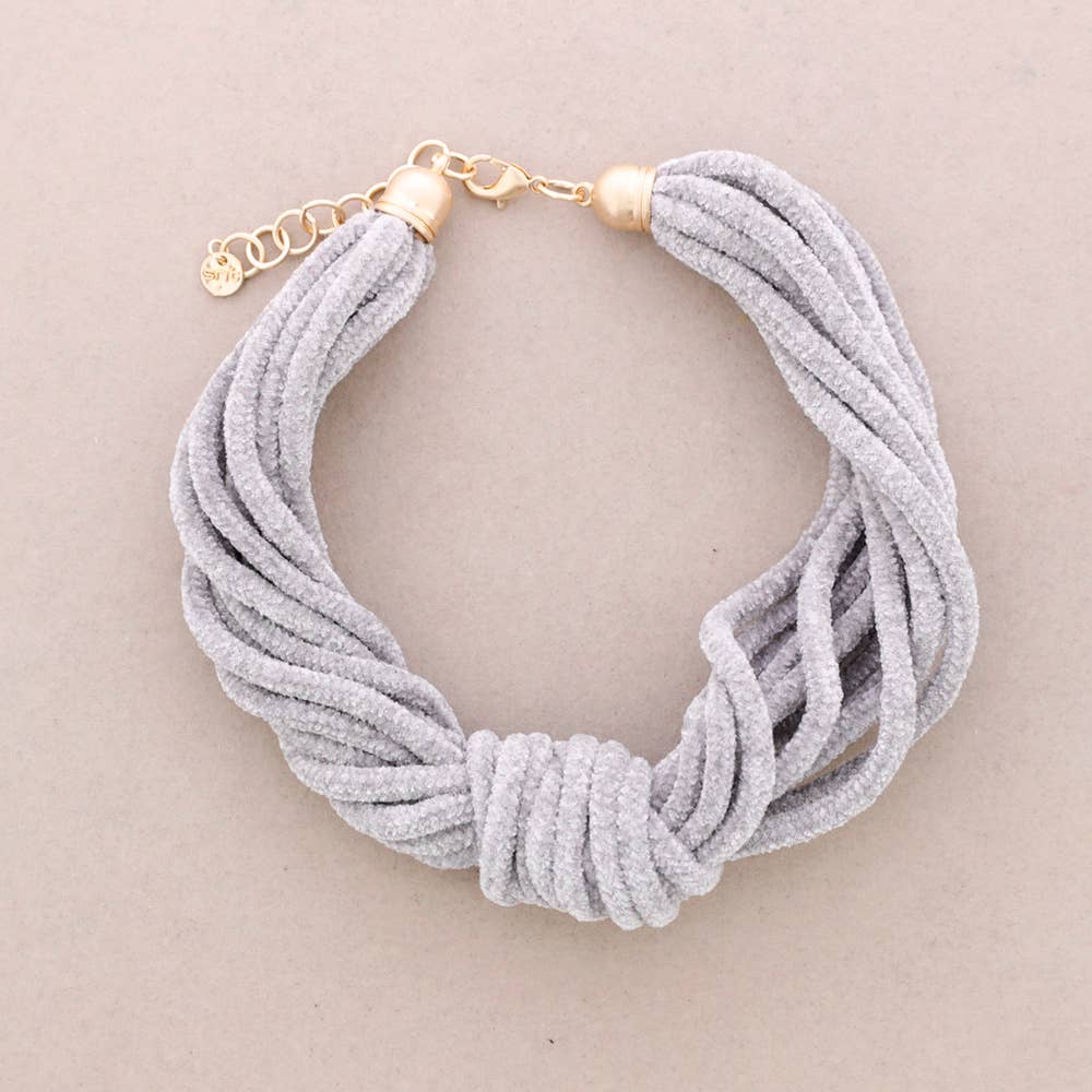 Sonata – Großhandel Gewebtes/geflochtenes Armband – Chenille-Kropfband in Nude0