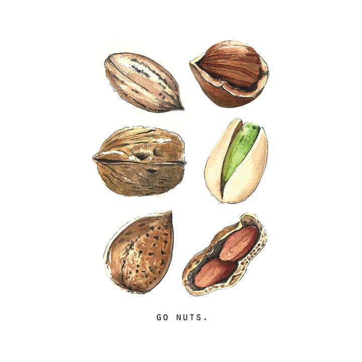 Go Nuts - Linge a vaisselle / Tea Towel - Happy Thoughts for wholesale by Maison Lorrain