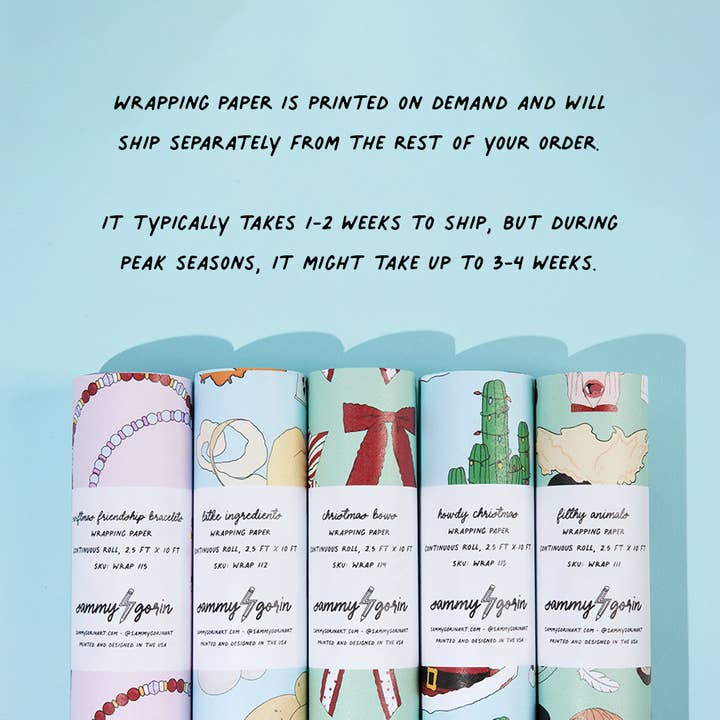 Sammy Gorin LLC - Wholesale Wrapping Paper Roll - Chocolate-Covered Strawberries Gift Wrap Wrapping Paper