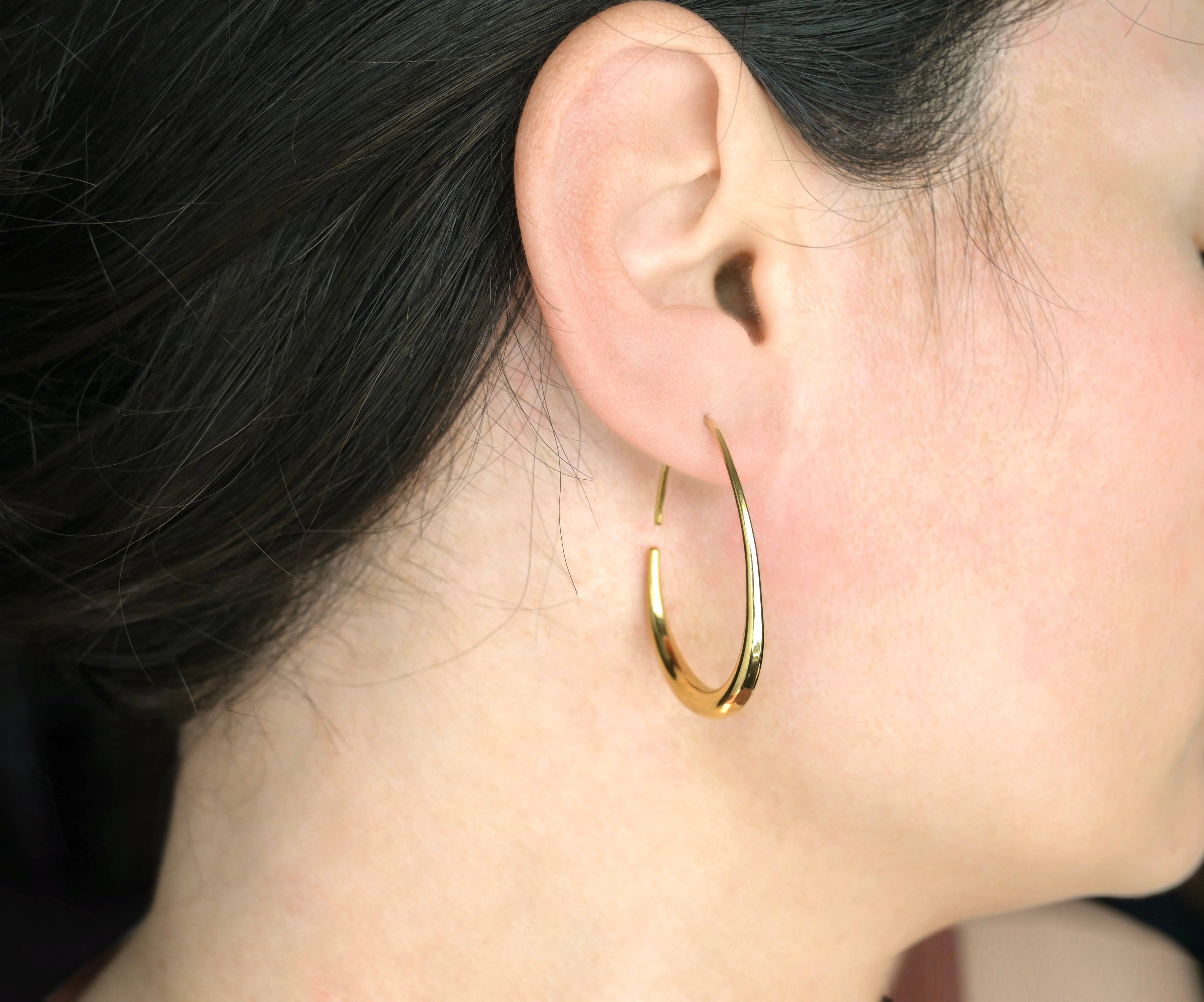 Blueyejewelry - Wholesale Hoop Earrings - Tear Drop Earrings - Stainless Steel Pear Hoop Earrings9