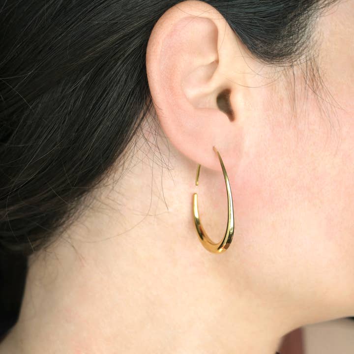 Blueyejewelry - Wholesale Hoop Earrings - Tear Drop Earrings - Stainless Steel Pear Hoop Earrings9