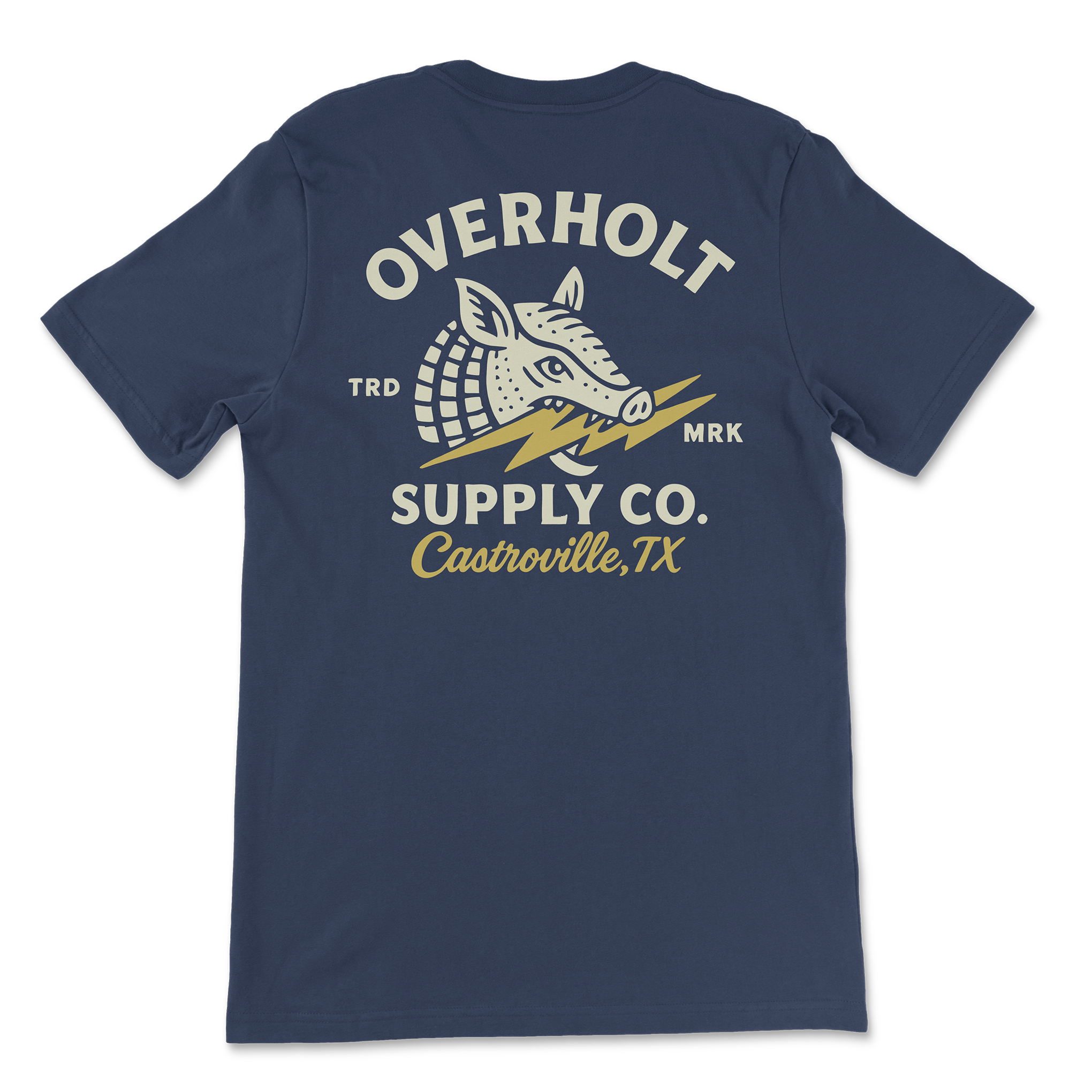 Overholt Supply Co. - Wholesale Screen Printed T-Shirt - Unisex - OSC-108 "Lightning Dillo" T-Shirt4