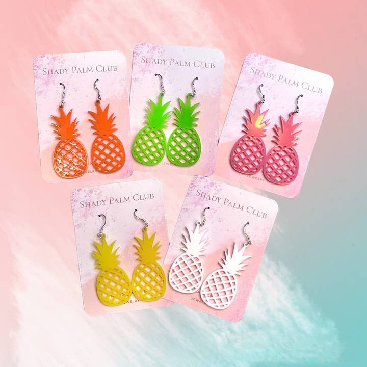 Pendiente colgante piña para venta al por mayor de The Tiny Umbrella