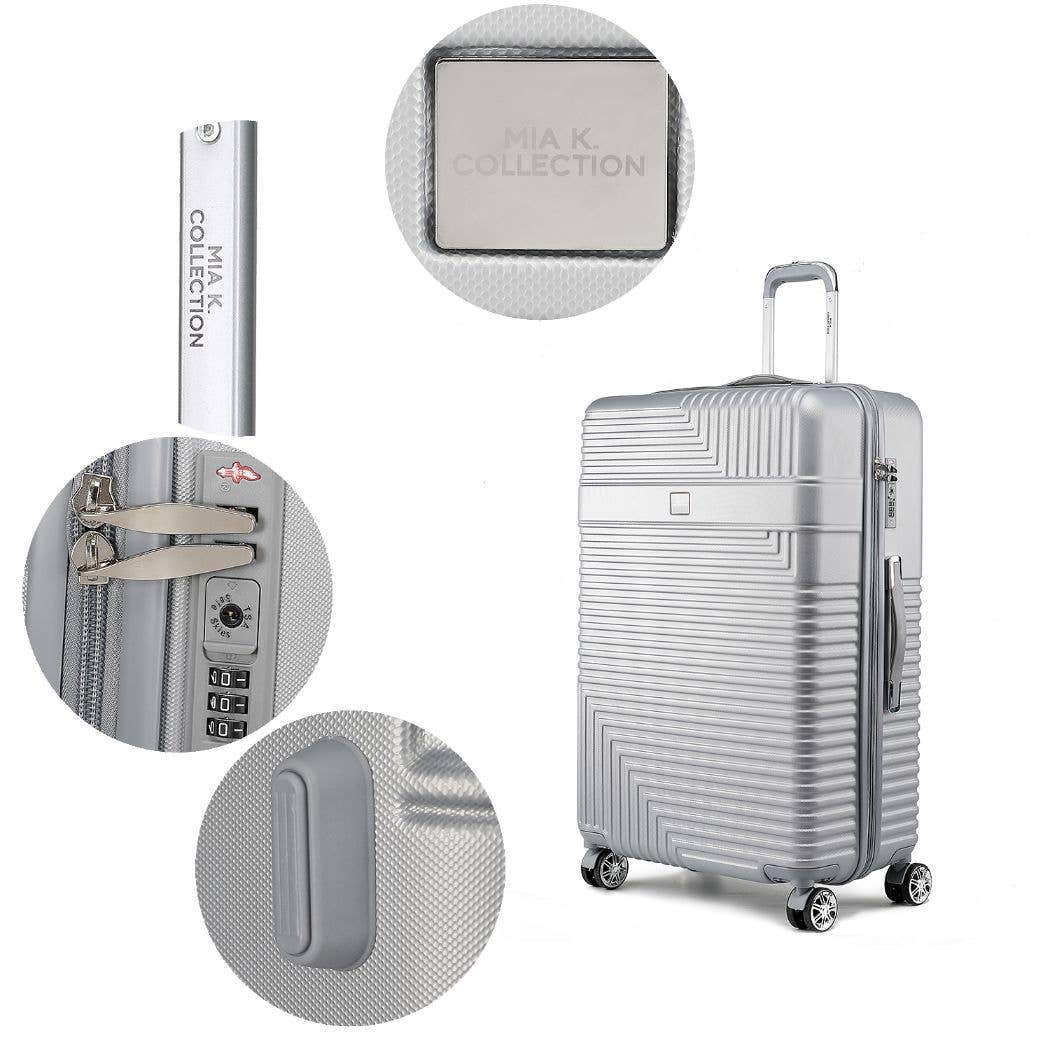 MKF Collection - Wholesale Luggage - Mykonos Luggage Set- Extra Large, Large, Medium and Small2
