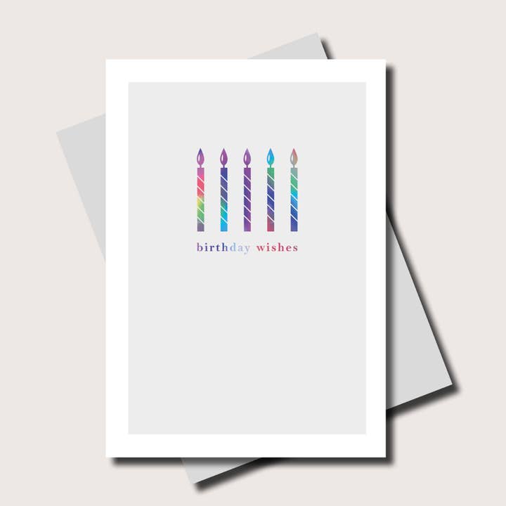 Marina B - Vente Cartes d'anniversaire - Vœux d'anniversaire | Au-dessus de l'arc-en-ciel | Cartes avec des bougies