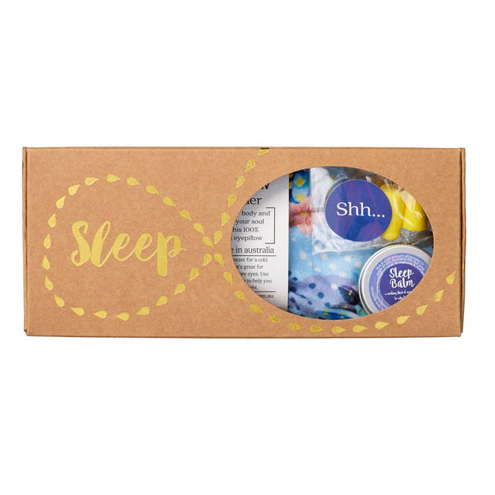Sleep Gift Pack – Blue Cockatoo Eyepillow + more for wholesale by Wheatbags Love