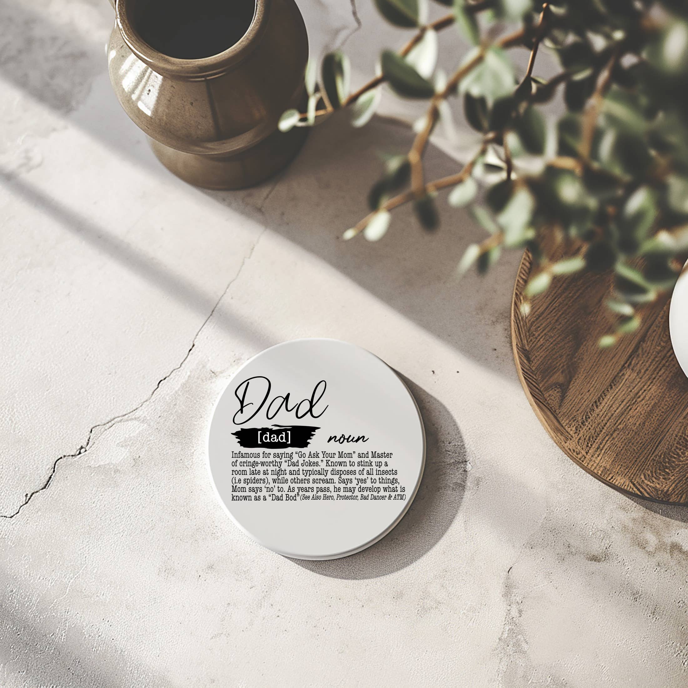 Gia Roma - Wholesale Onderzetters - Unieke cadeaus voor hem + haar grappige, keramische onderzetter humorsets34