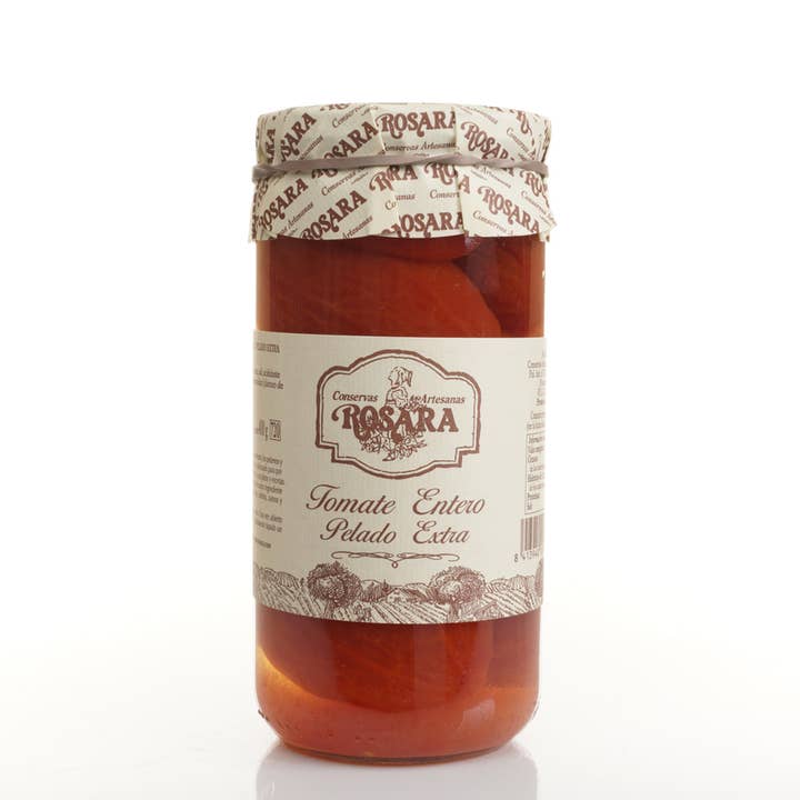 Conservas Rosara - Wholesale Pickled Vegetables - WHOLE PEELED TOMATO JAR 720 ml.2