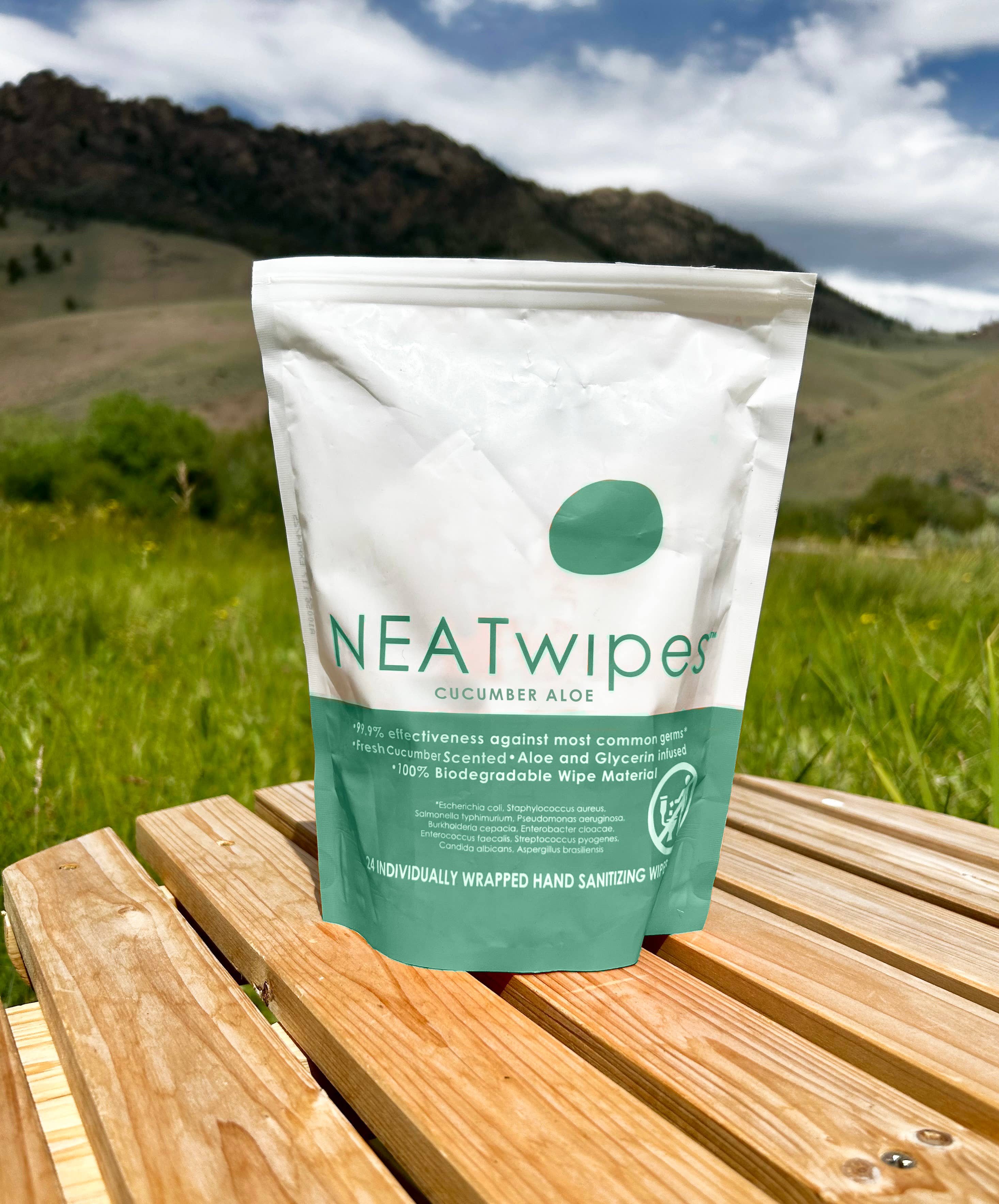 NEATGOODS, LLC. - Wholesale Hand Sanitizer - Individually Wrapped Hand Wipes | Biodegradable | Cucumber3