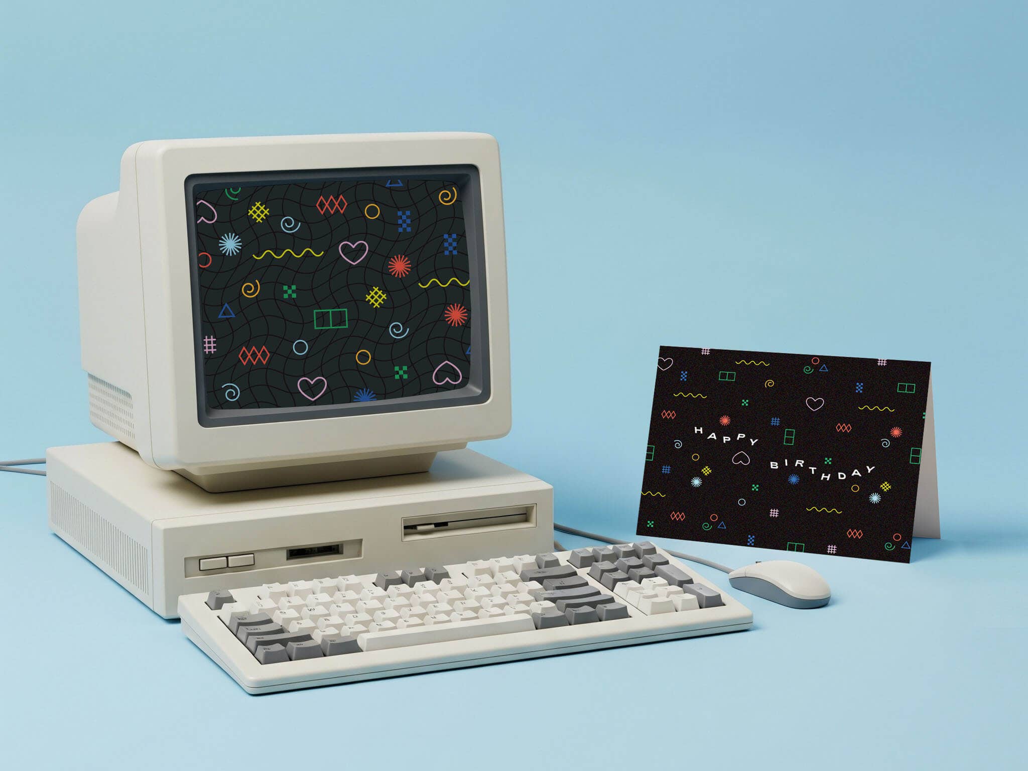 My Darlin' – Großhandel Geburtstagskarten – 8-Bit-Geburtstag / Neon-Geburtstag1