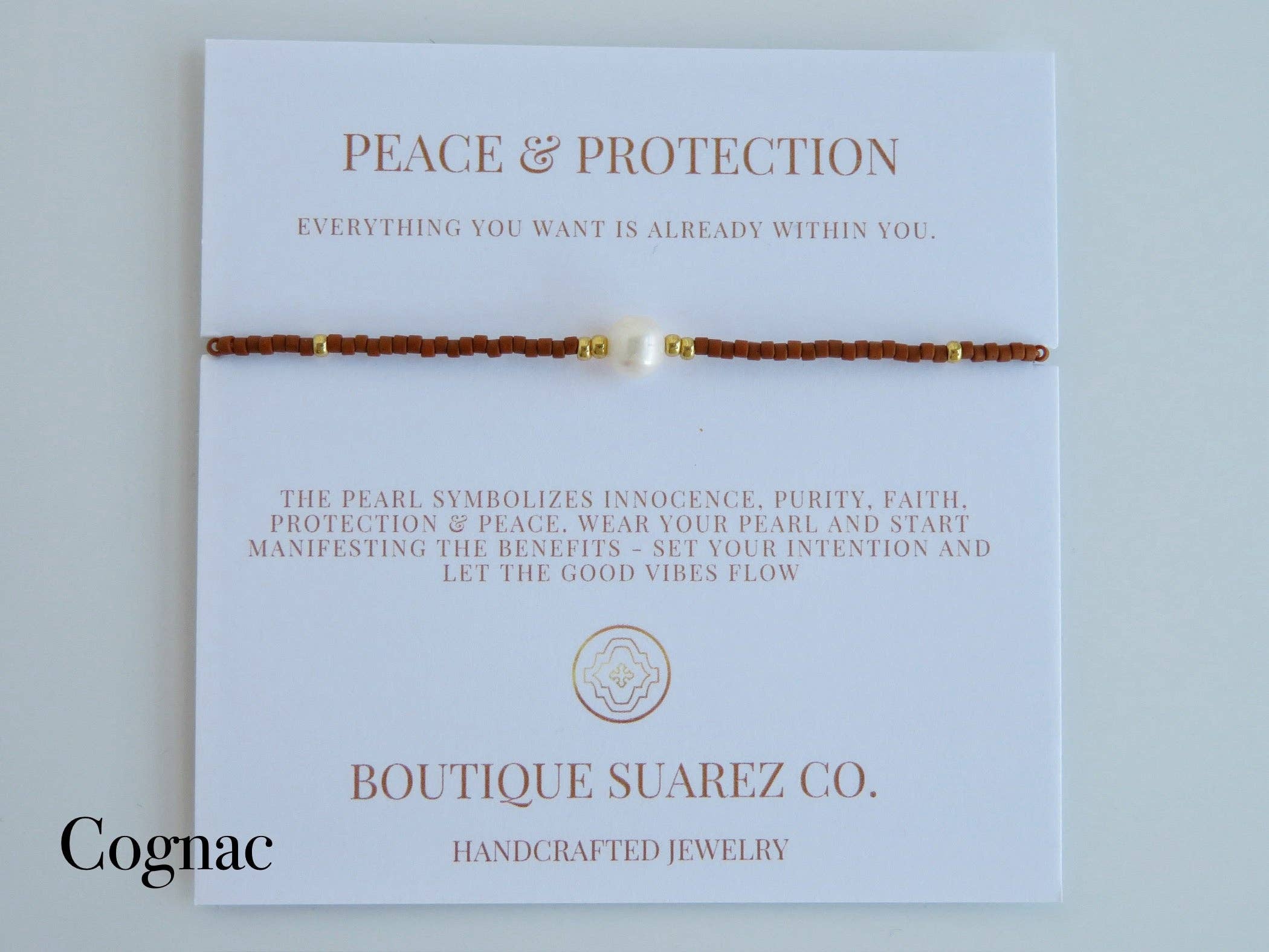 Boutique Suarez Co. - Wholesale Beaded Bracelet - Manifest Peace - Pearl Bracelet17