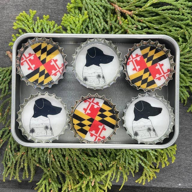 I Love Dogs Bottle Cap Magnets for wholesale by Simple Mind Design