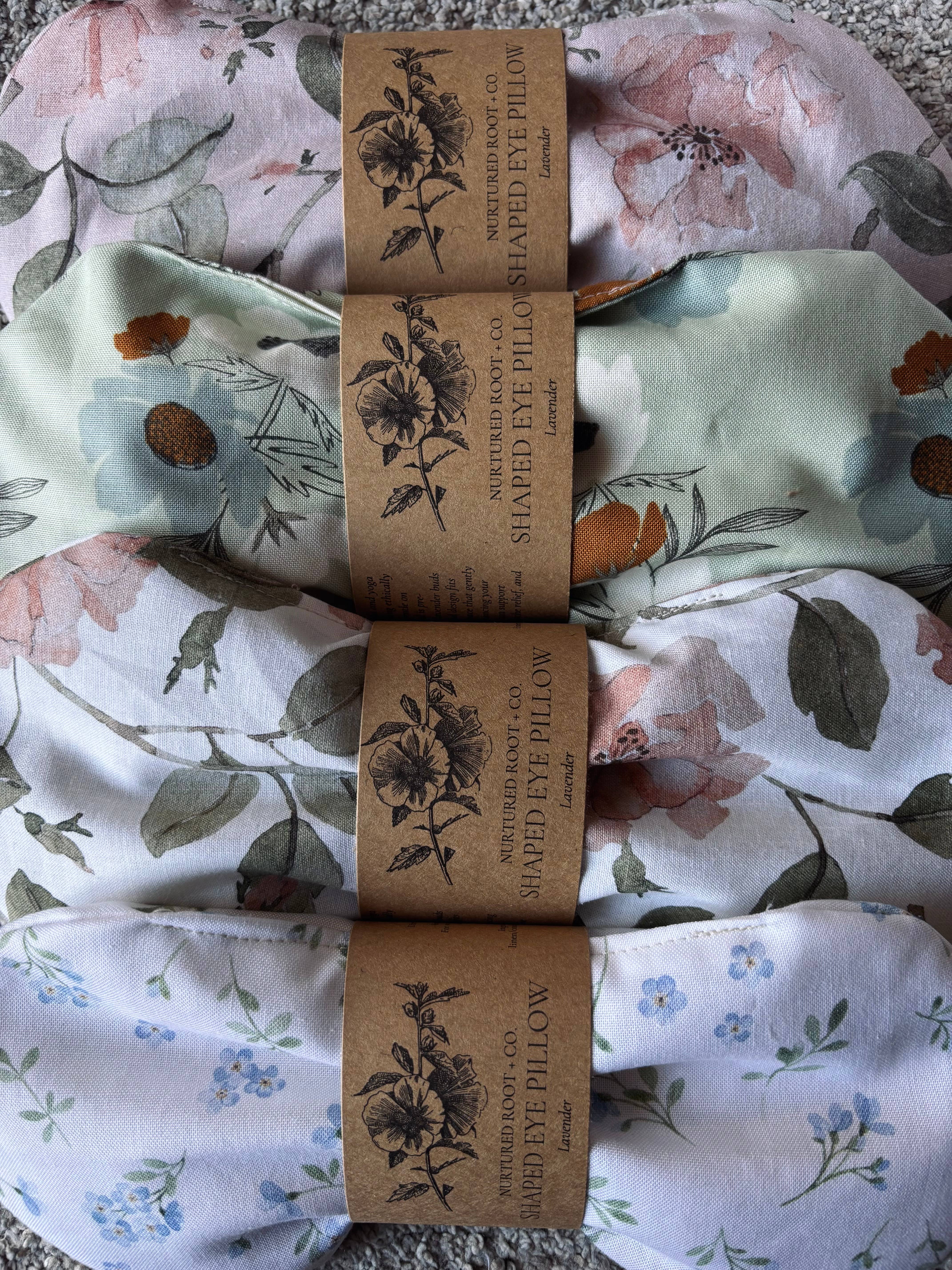 Nurtured Root + Co. - Wholesale Spa/Therapy Pillow - Hot & Cold Shaped Eye Pillow2