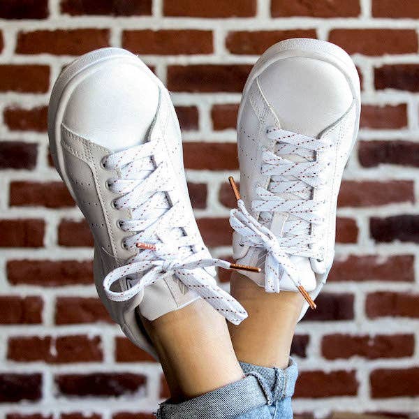 White & Copper Laces for wholesale by furiouslaces