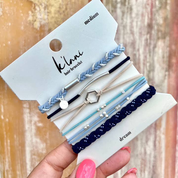 K'Lani hair tie bracelets - Wholesale Jewelry Set - Dream Hair Tie Bracelets