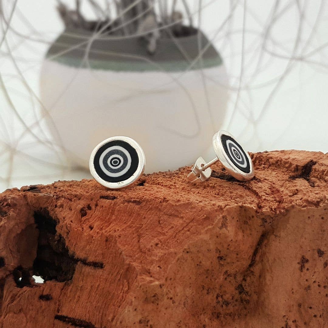 PASTACUITA - Wholesale Knopjes/oorstekers - Handgemaakte oorknopjes van polymeerklei in rustieke stijl0