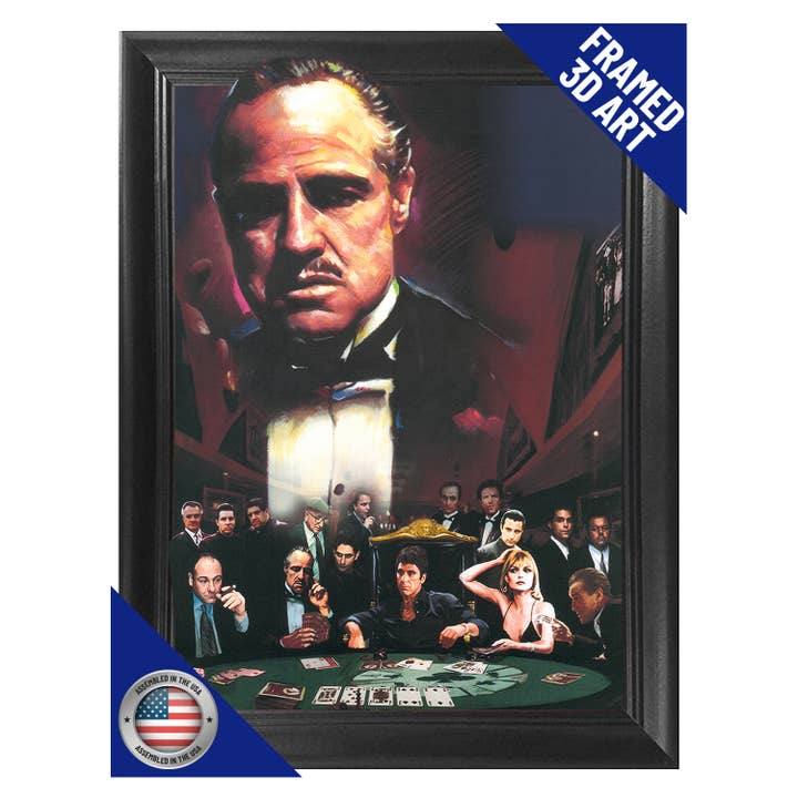 The Godfather Framed Poster Print3D Lenticular Wall Art for wholesale by Lentics