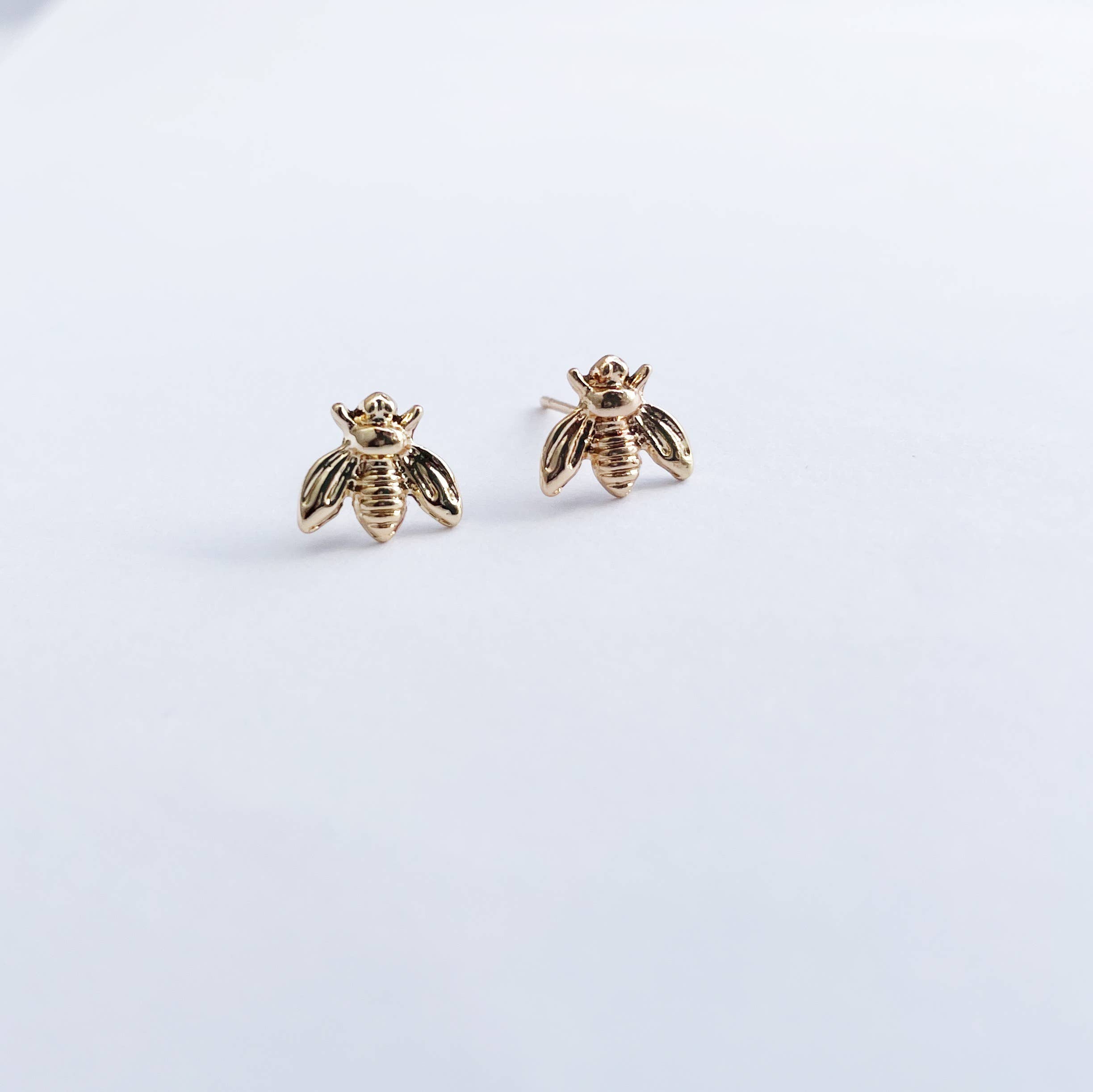 Wild Juniper - Wholesale Stud/Post Earrings - Gold Stud Earrings - Bees1