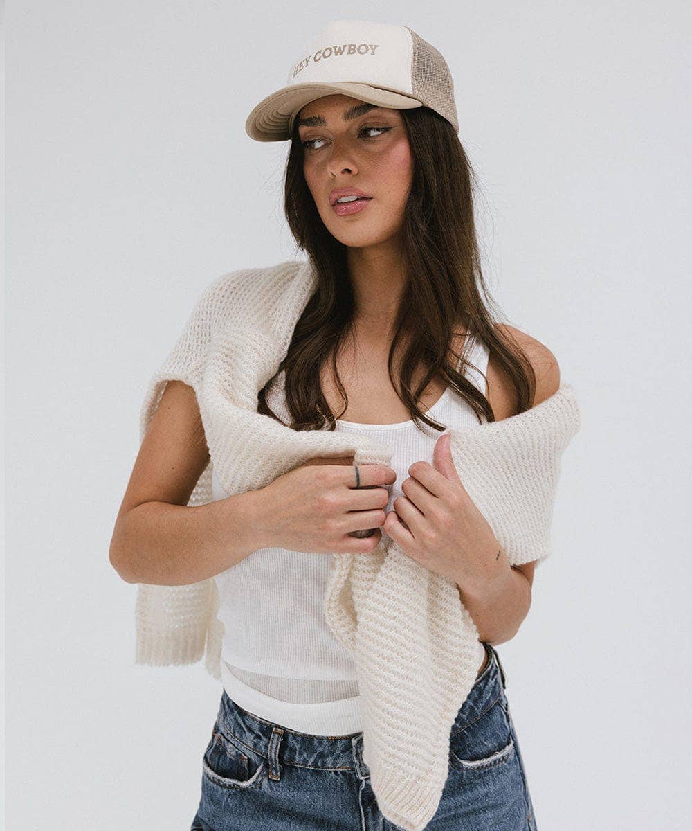 Gigi Pip - Wholesale Trucker Hat - Women's - Hey Cowboy Foam Trucker Hat8