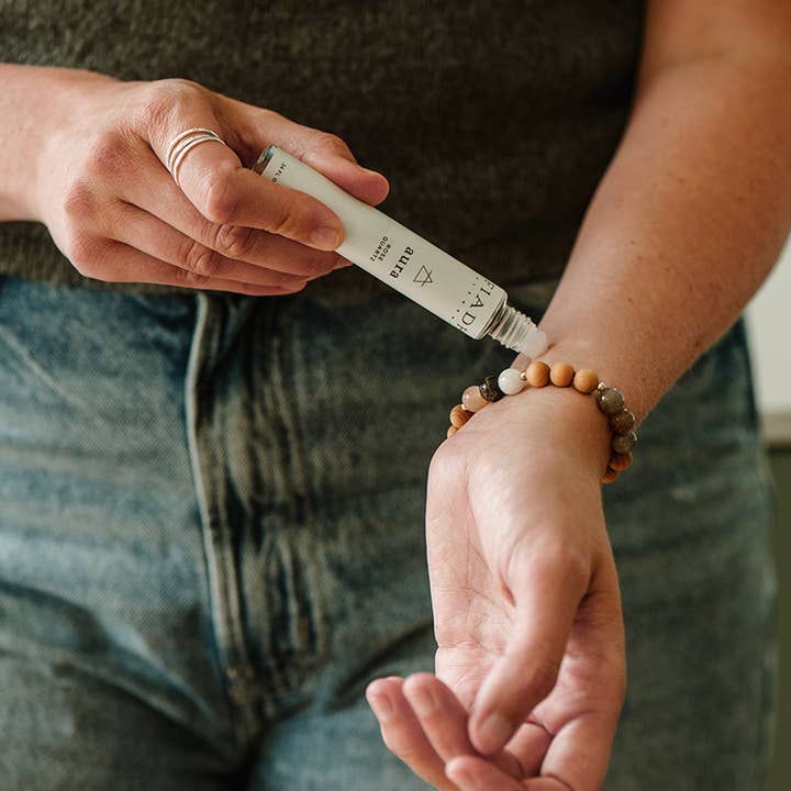 aura palo santo & frankincense | personal perfume and other Purchase Wholesale gemstone roller bottles. Free Returns & Net 60 Terms on Faire trending on Faire.