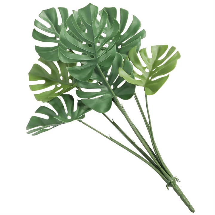 Designer Plants - Wholesale Artificial plant - Artificial Monstera Split Leaf Philodendron Plant Stem 24" UV Resistant (Outdoor Proof)9