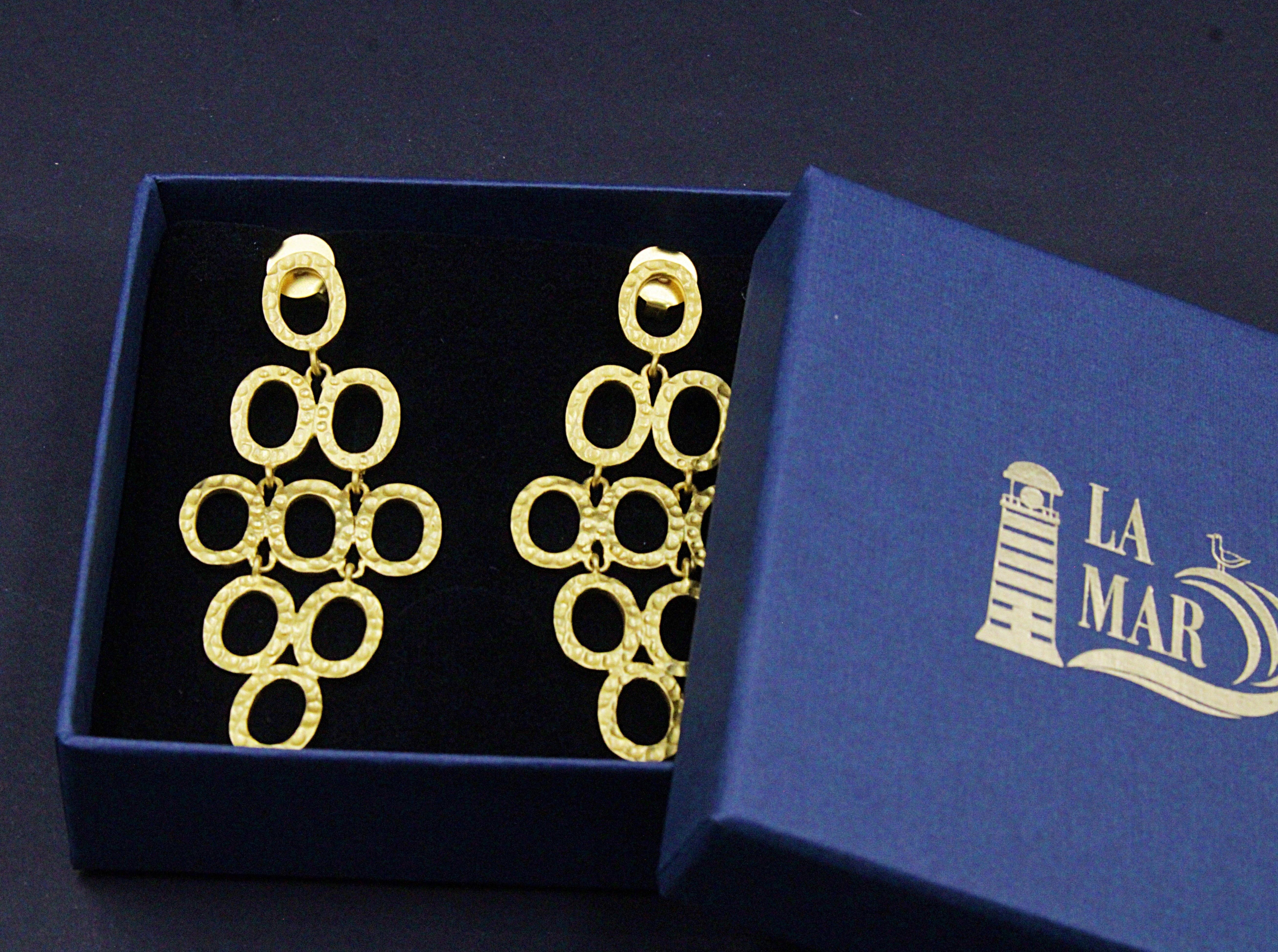 LA MAR - Wholesale Dangle Earrings - KLIMT gold-plated earrings1